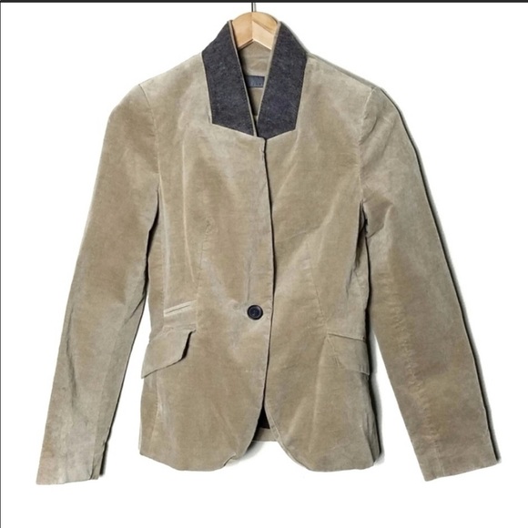 Zara Jackets & Blazers - Zara Moleskin Fitted Inverted Collar Detail Blazer